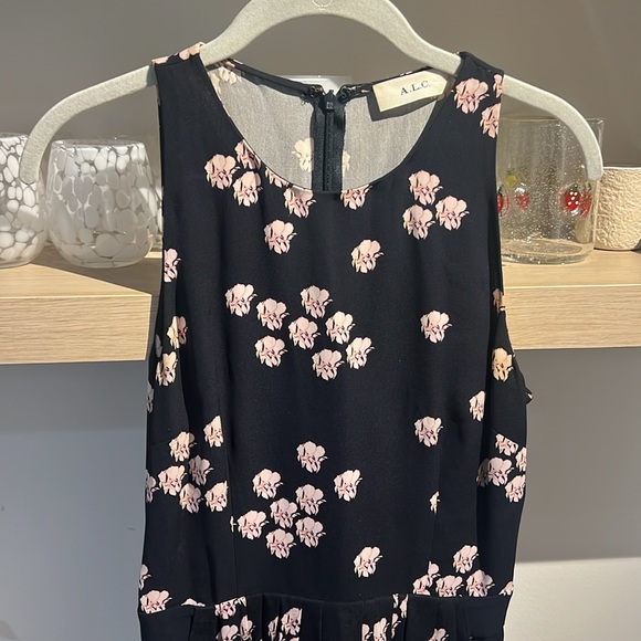 A.L.C. Eva silk floral dress size 2 - Picture 7 of 12